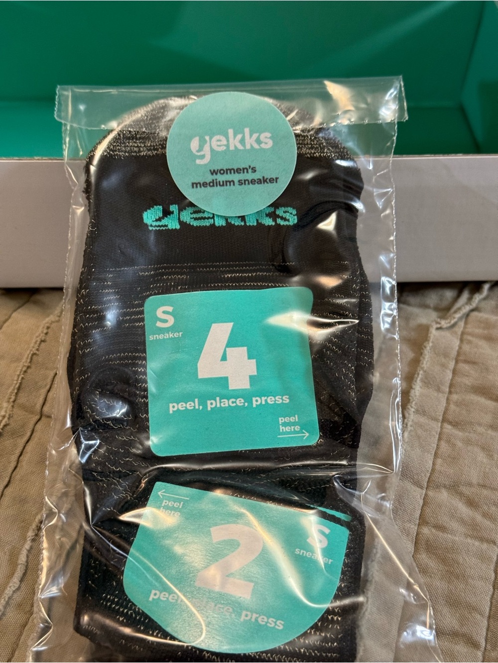 Gekks Sneaker No Show Sock Insert Size Medium (7-8.5 shoe size), NWT - Picture 2 of 6